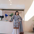 Bana Dora Lawn Munar Dupatta 3 PC Stitched Suit