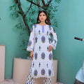 Grip Silk Shirt Dupatta Crinkle 3 PC Stitched Suit