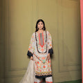 Khadar Slab Shirt Trozer Munar Silk Dupatta 3 PC Stitched Suit